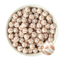 12mm Silicone Round Print Beads Heirloom from Cara & Co Craft Supply