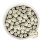 12mm Silicone Round Print Beads Prairie Floral from Cara & Co Craft Supply