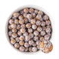 12mm Silicone Round Print Beads Pumpkin Patch from Cara & Co Craft Supply
