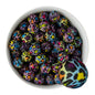 15mm Silicone Round Print Beads Bright Leopard from Cara & Co Craft Supply