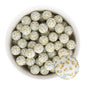 15mm Silicone Round Print Beads Prairie Floral from Cara & Co Craft Supply