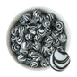 Printed Silicone Round Beads