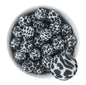19mm Silicone Round Print Beads Cow from Cara & Co Craft Supply