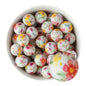19mm Silicone Round Print Beads Summer Floral from Cara & Co Craft Supply