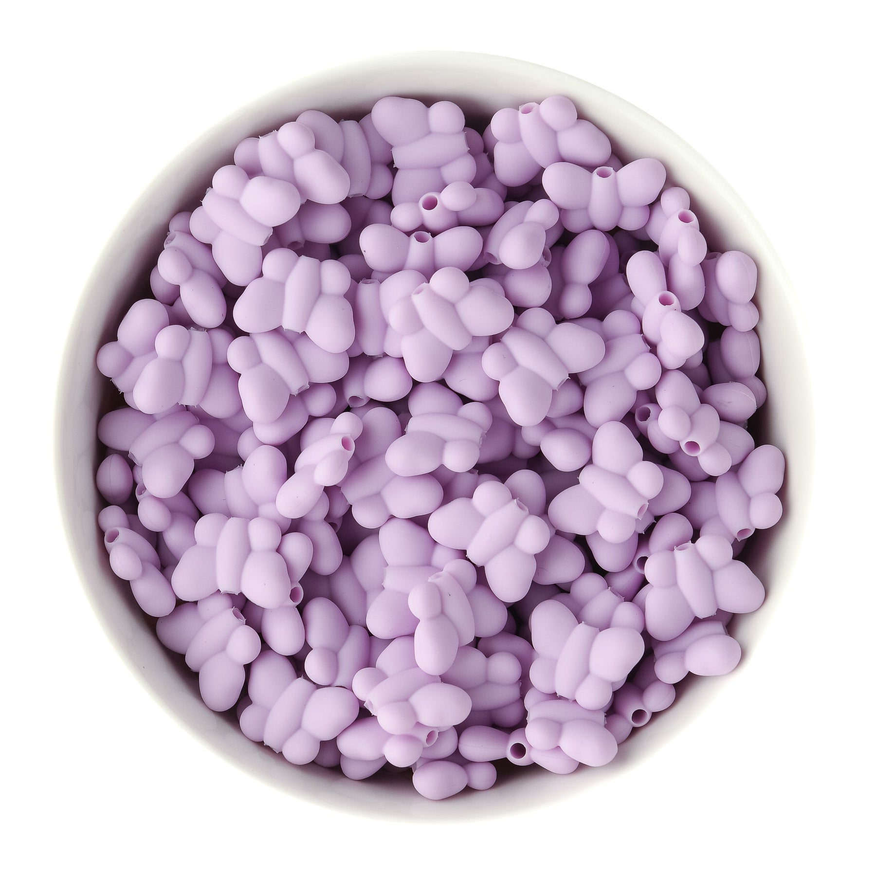 Puffy Butterfly Lilac Silicone Focal Beads for silicone bead crafting from Cara & Co Craft Supply