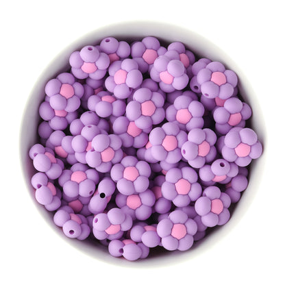 Puffy Flower Hydrangea Silicone Focal Bead for silicone bead crafting from Cara & Co Craft Supply