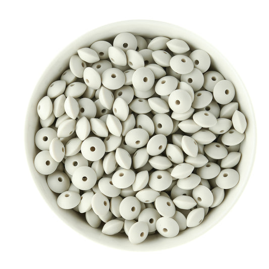 Silicone Shape Beads Saucers Cool Grey from Cara & Co Craft Supply