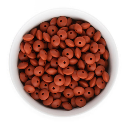 Silicone Shape Beads Saucers Rust from Cara & Co Craft Supply