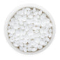 Silicone Shape Beads Saucers White from Cara & Co Craft Supply