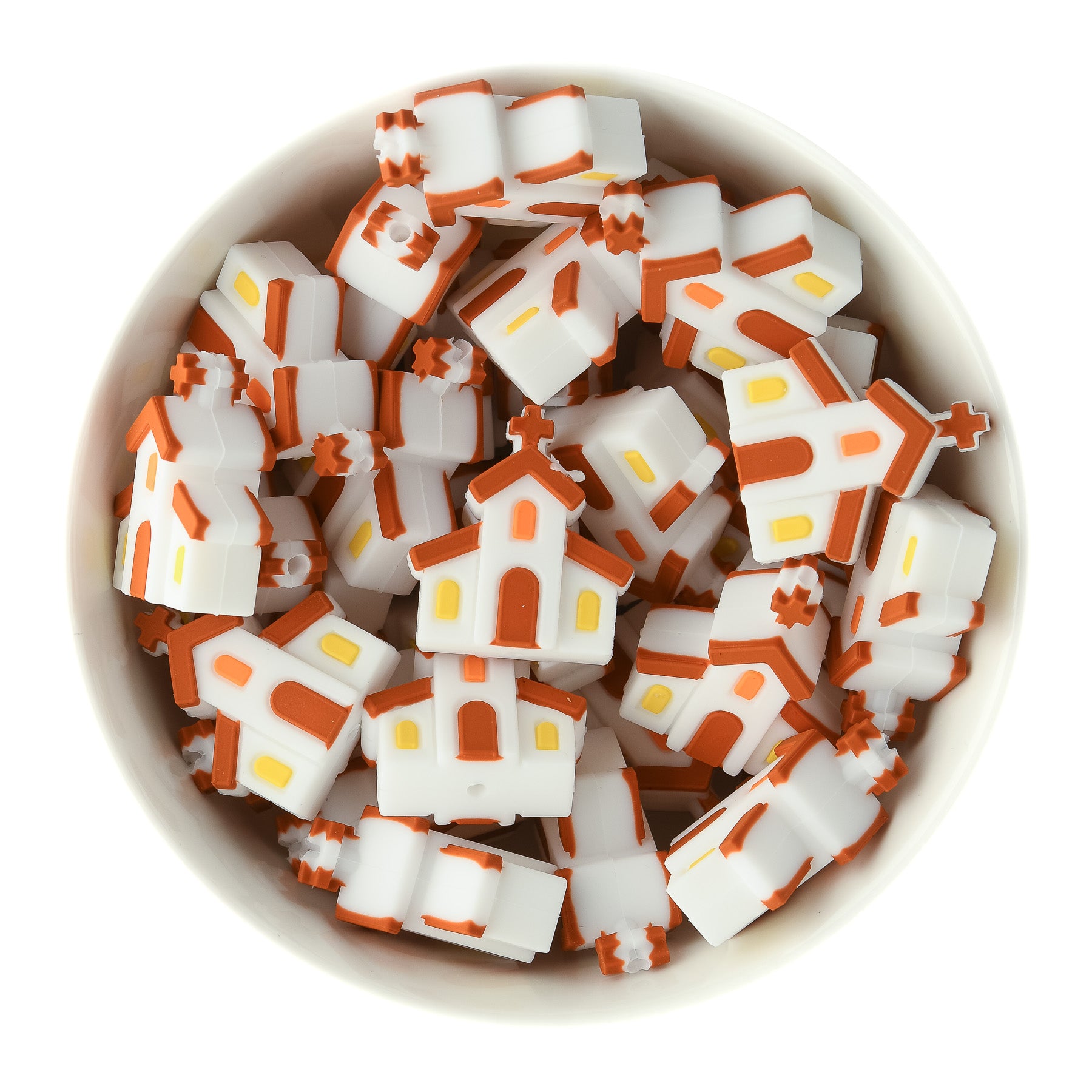 3D Church Silicone Focal Bead for crafting from Cara & Co Crafting Supply