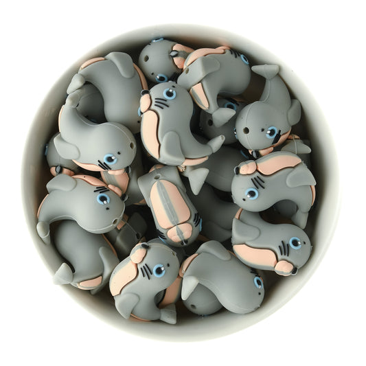 3D Seal Silicone Focal Bead for crafting from Cara & Co Craft Supply