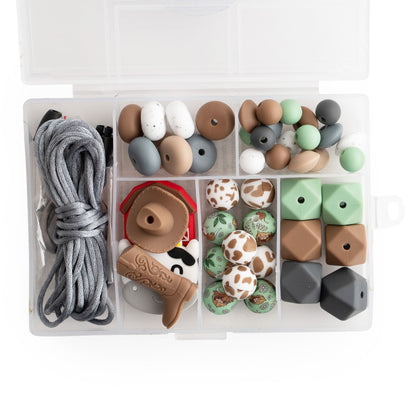 Down on the Farm Silicone Craft Kit with Silicone beads for crafting