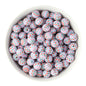 12mm Silicone Round Print Beads Holiday Checkered from Cara & Co Craft Supply