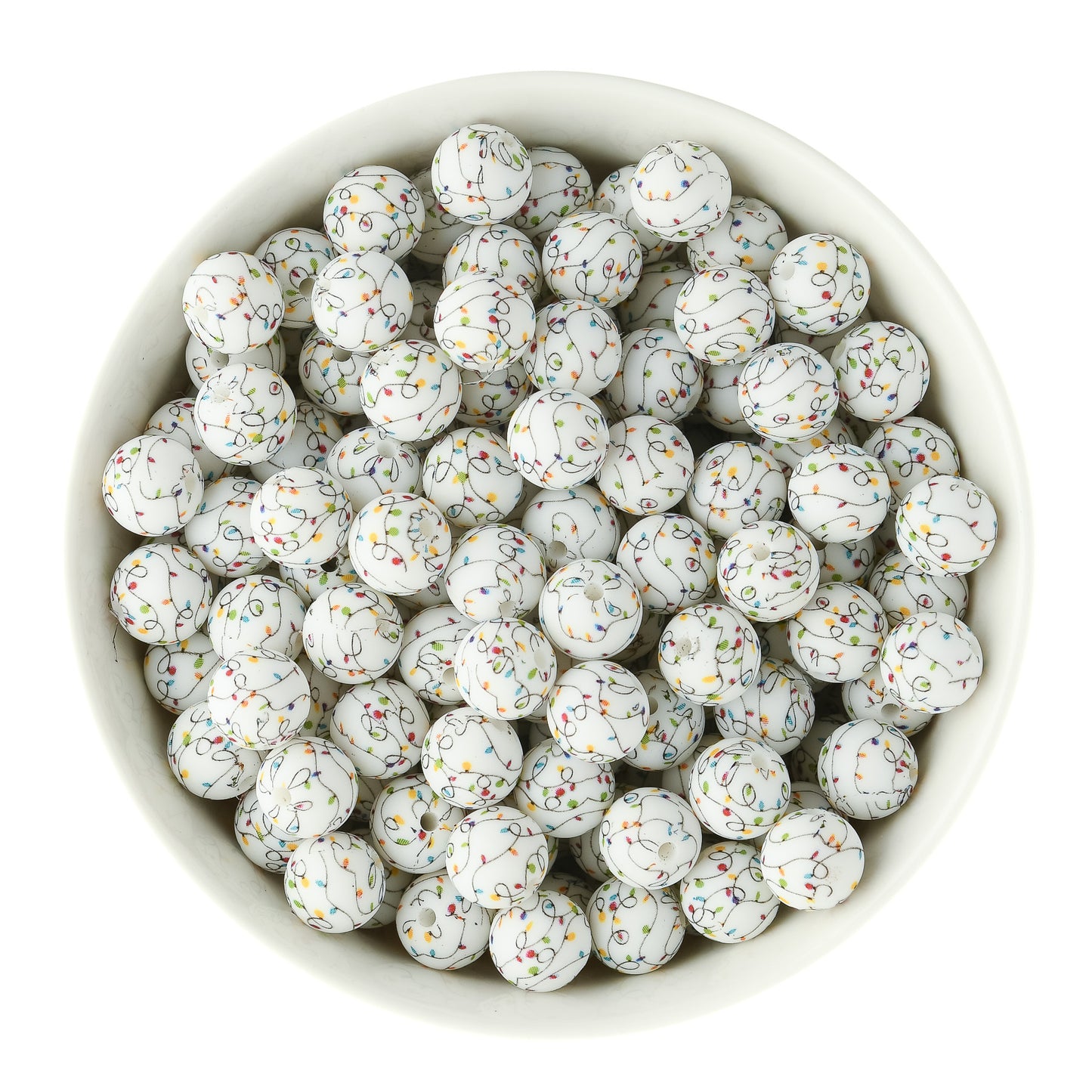 Winter Silicone Print Beads for silicone crafting