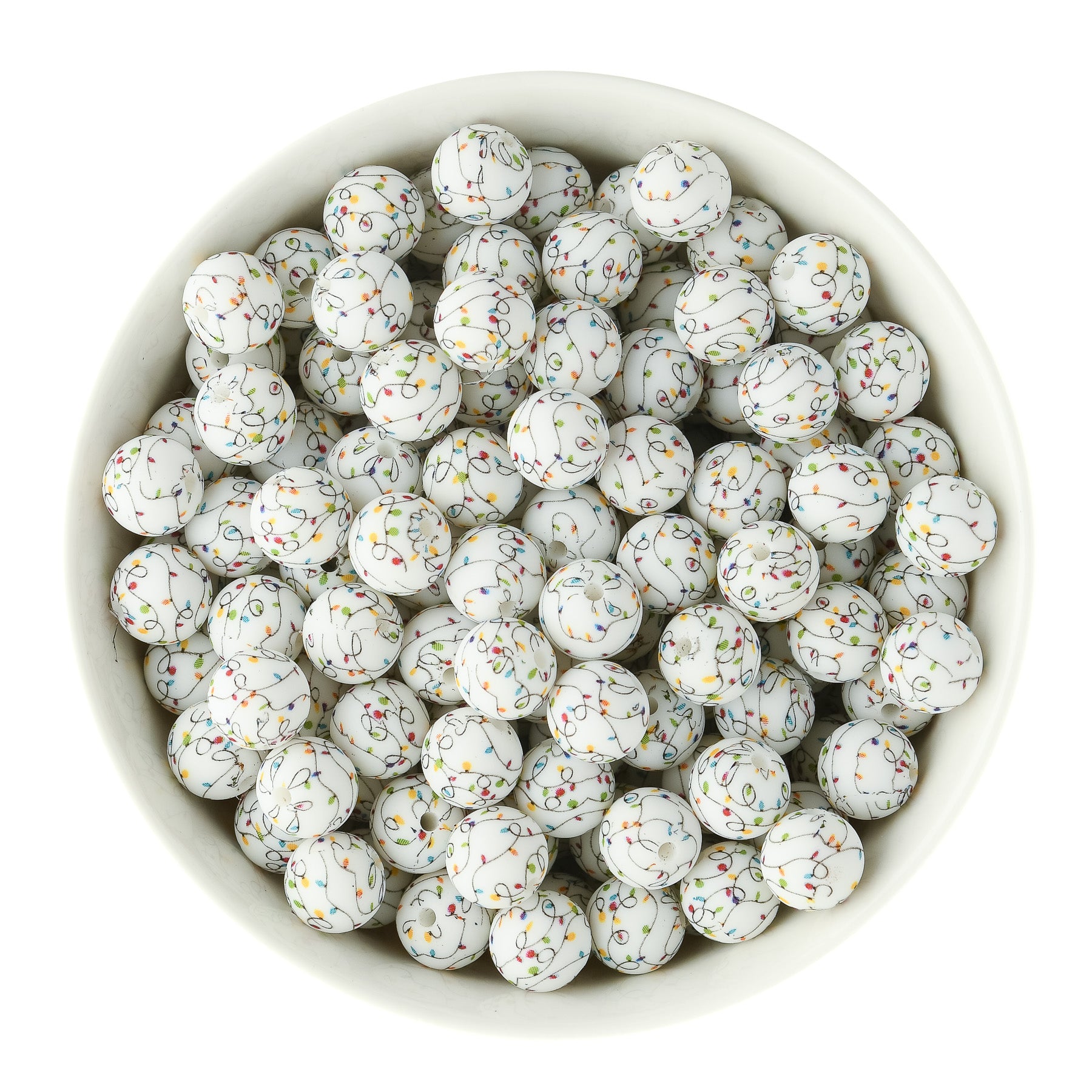 Winter Silicone Print Beads for silicone crafting