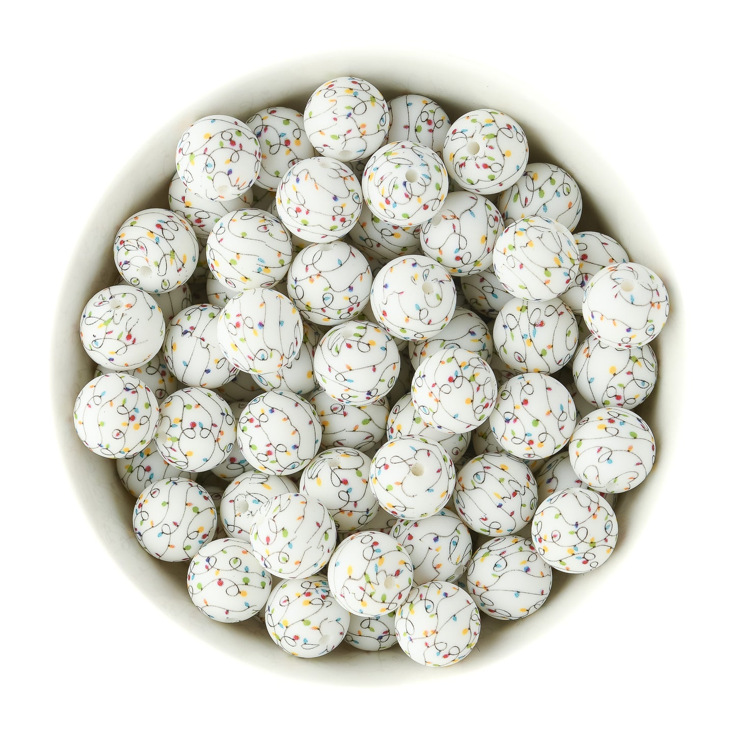 Winter Silicone Print Beads for silicone crafting