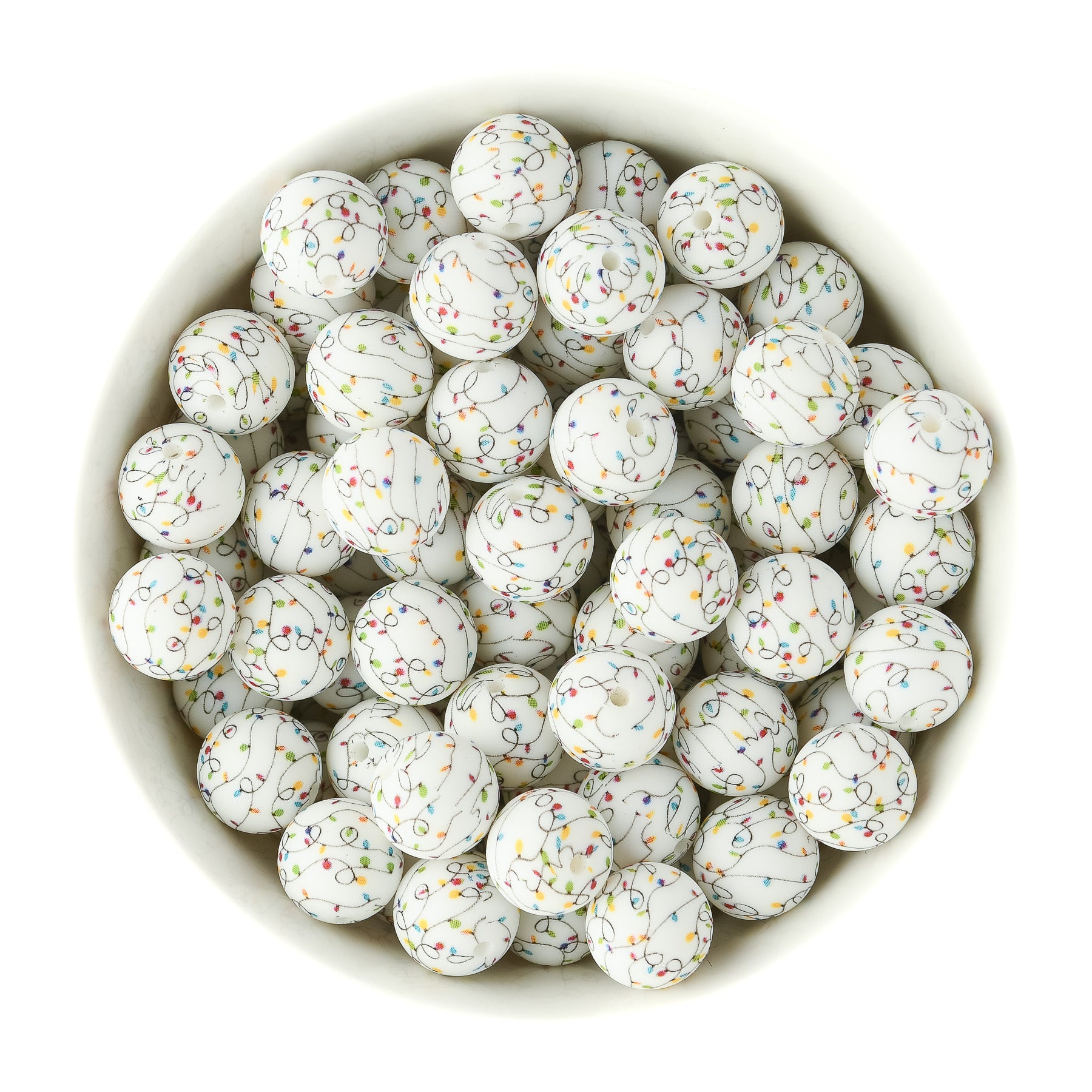 Winter Silicone Print Beads for silicone crafting