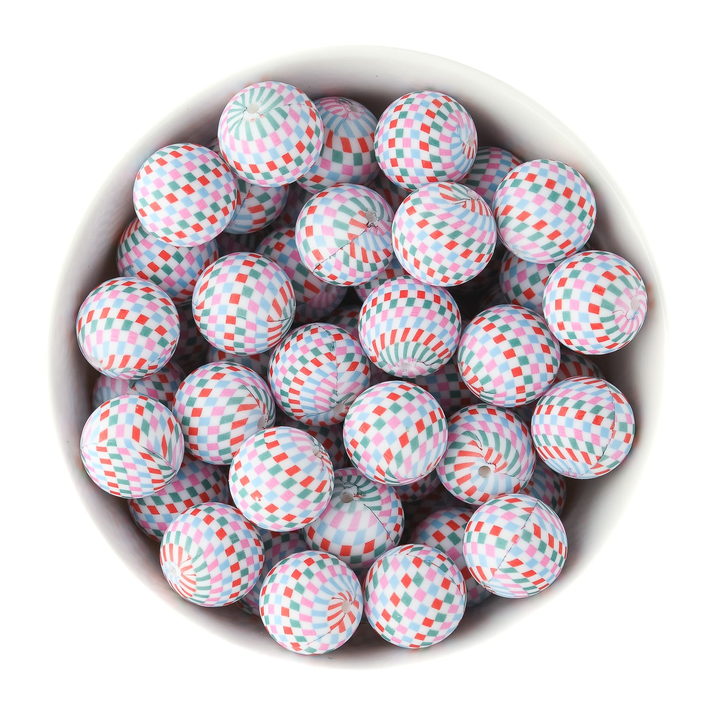 19mm Round Silicone Print Beads