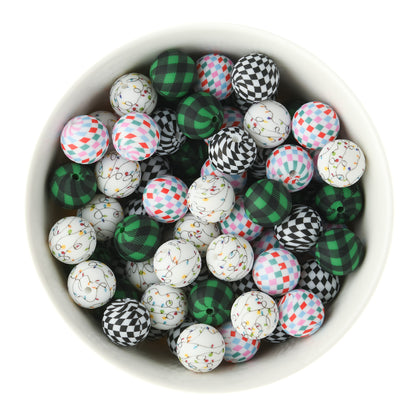 Winter Silicone Print Beads for silicone crafting