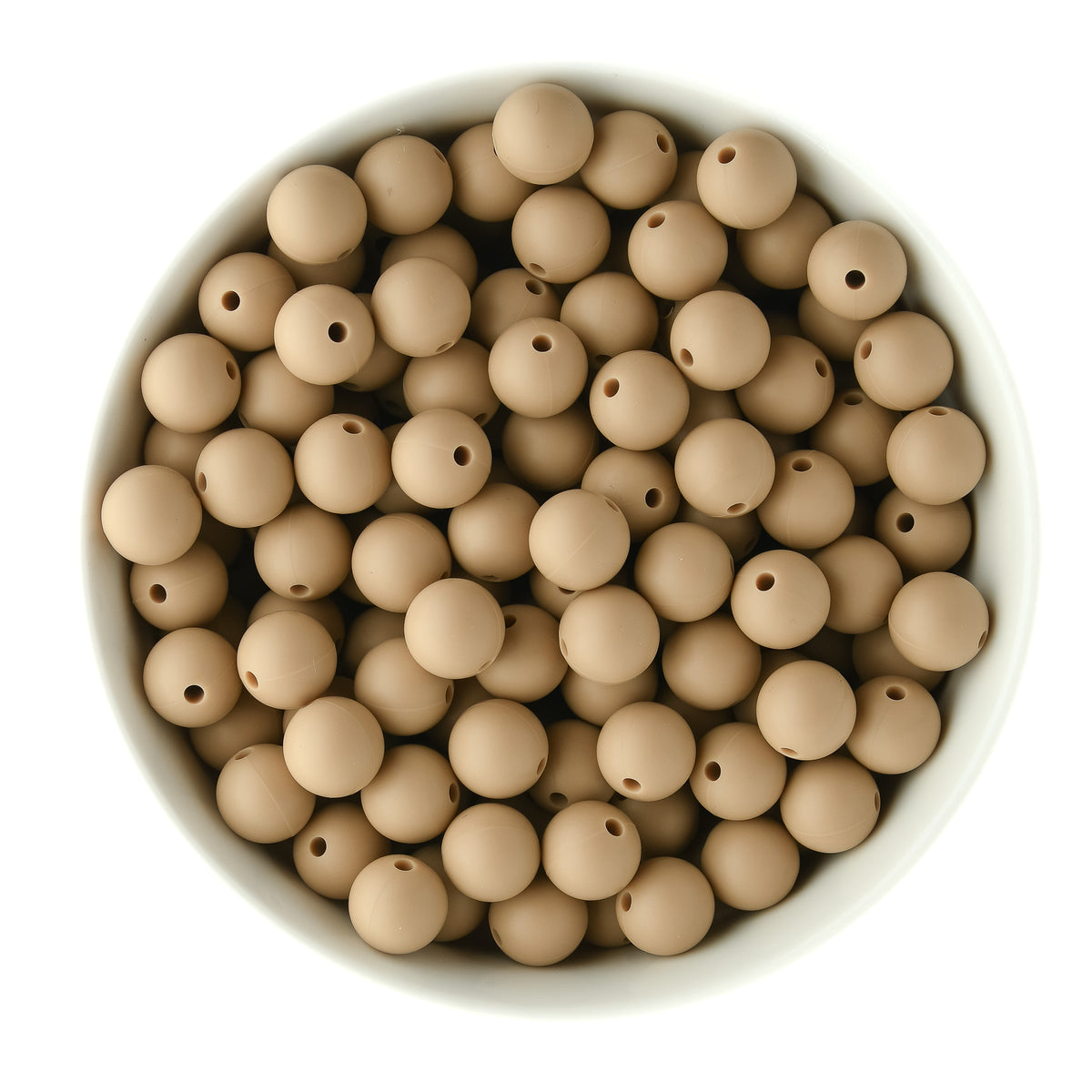 Winter Round Silicone Beads