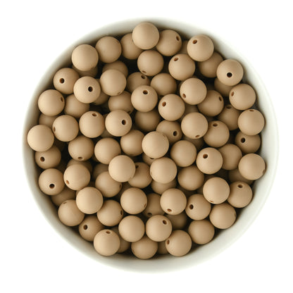 Winter Round Silicone Beads