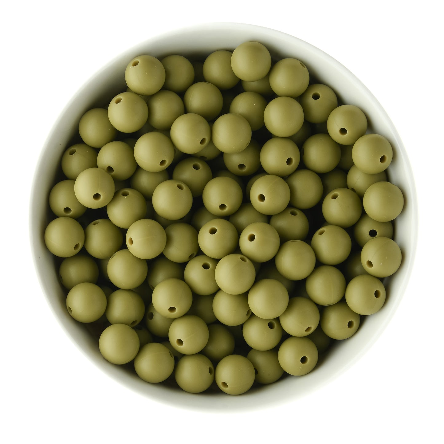12mm Round Dried Thyme Fall Limited Edition Silicone Round Beads