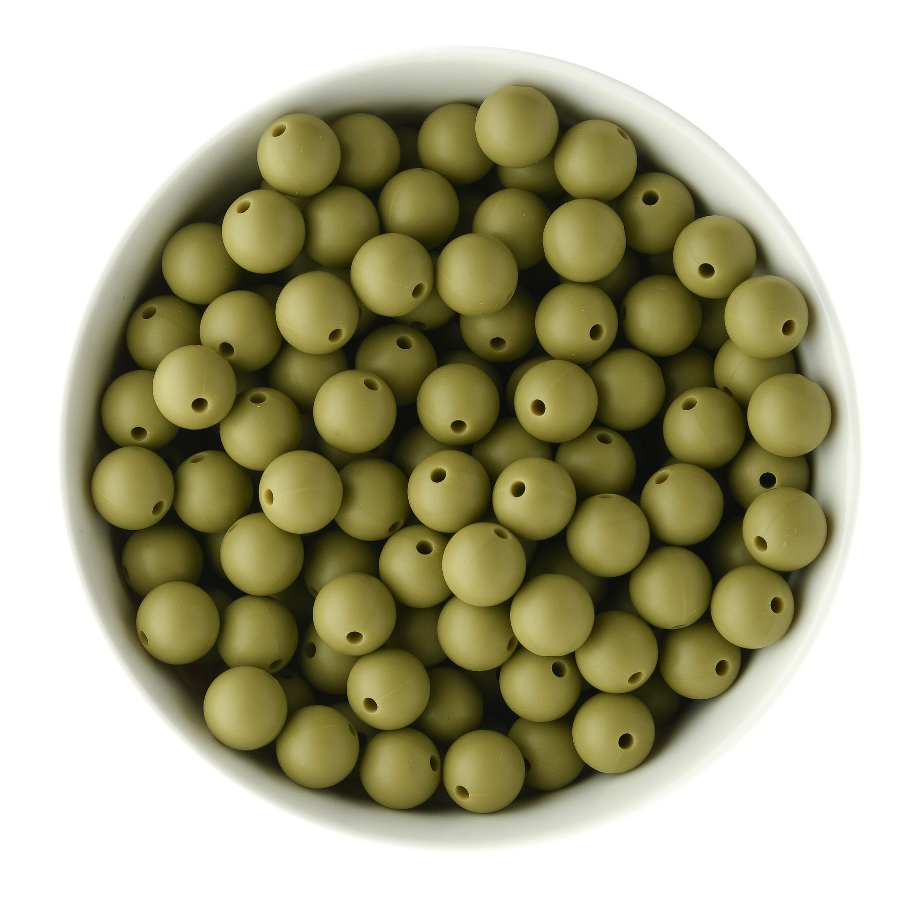 12mm Round Dried Thyme Fall Limited Edition Silicone Round Beads