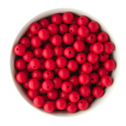 Winter Round Silicone Beads