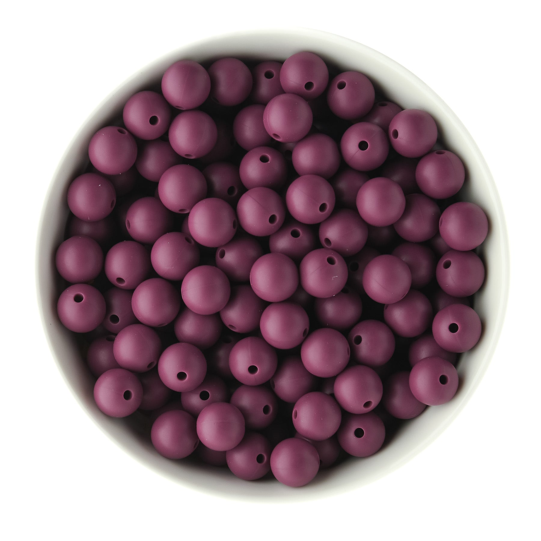 12mm Round Mulled Berry Fall Limited Edition Silicone Round Beads