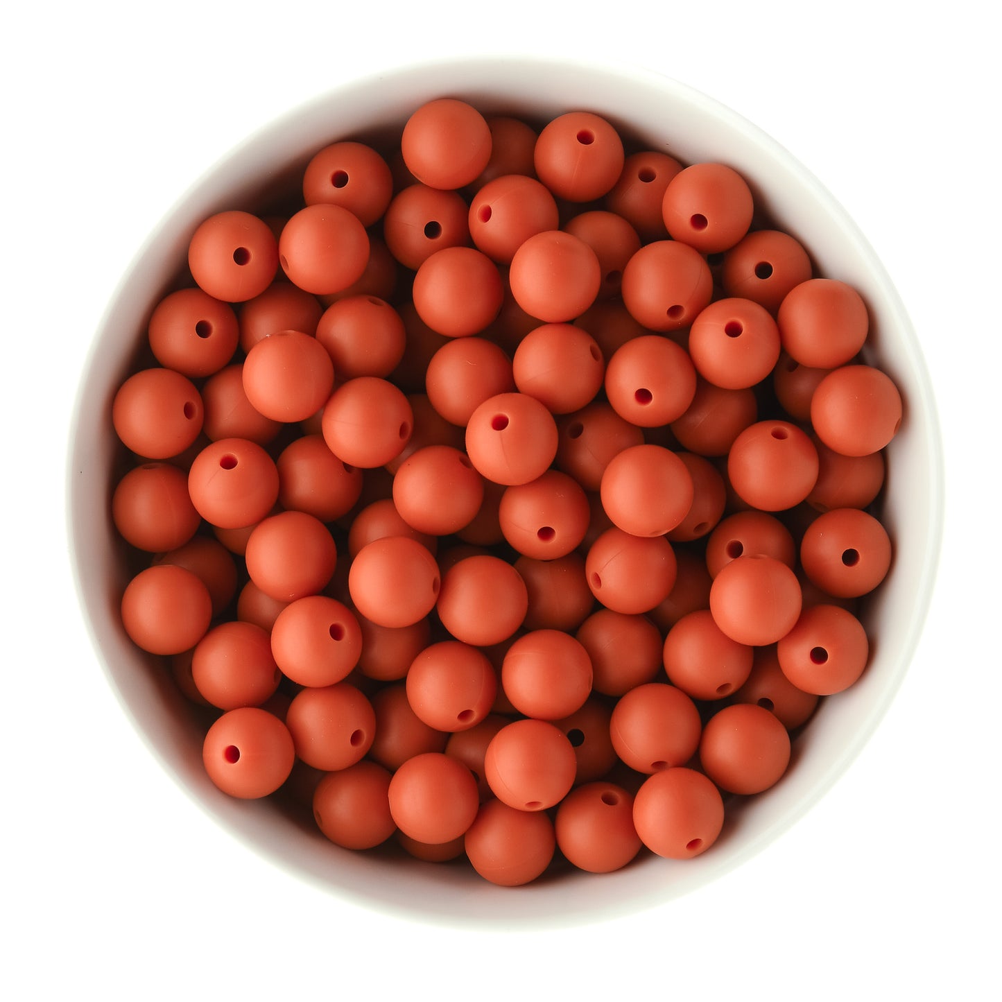 12mm Round Pumpkin Pie Fall Limited Edition Silicone Round Beads