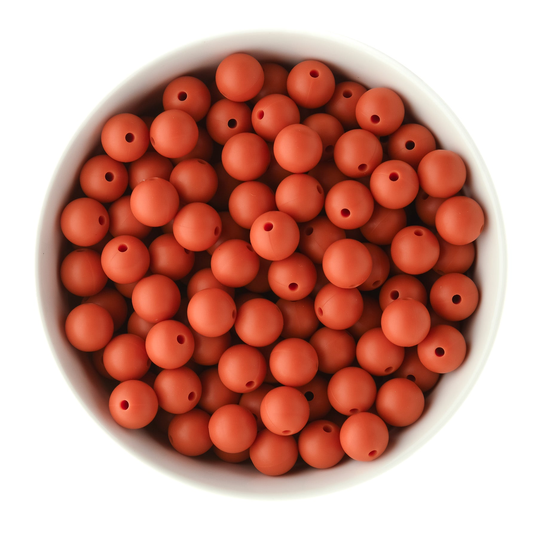 12mm Round Pumpkin Pie Fall Limited Edition Silicone Round Beads