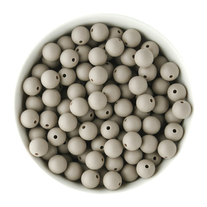Winter Limited Edition 12mm Silver Birch Silicone Round Beads