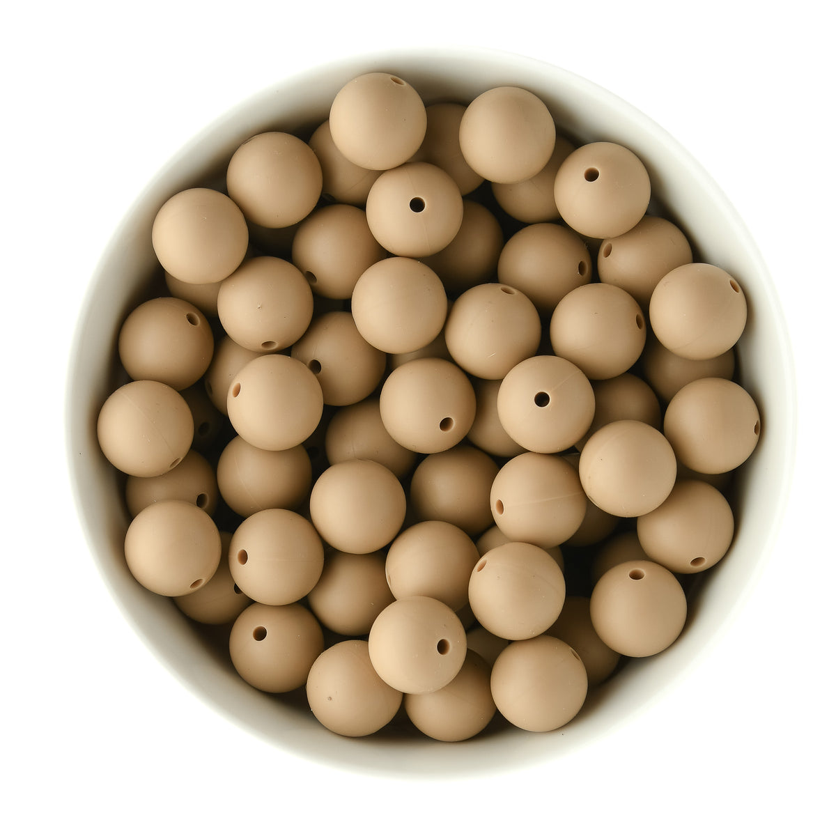 Winter Round Silicone Beads