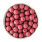 Winter Limited Edition 15mm Cranberry Kiss Silicone Round Beads
