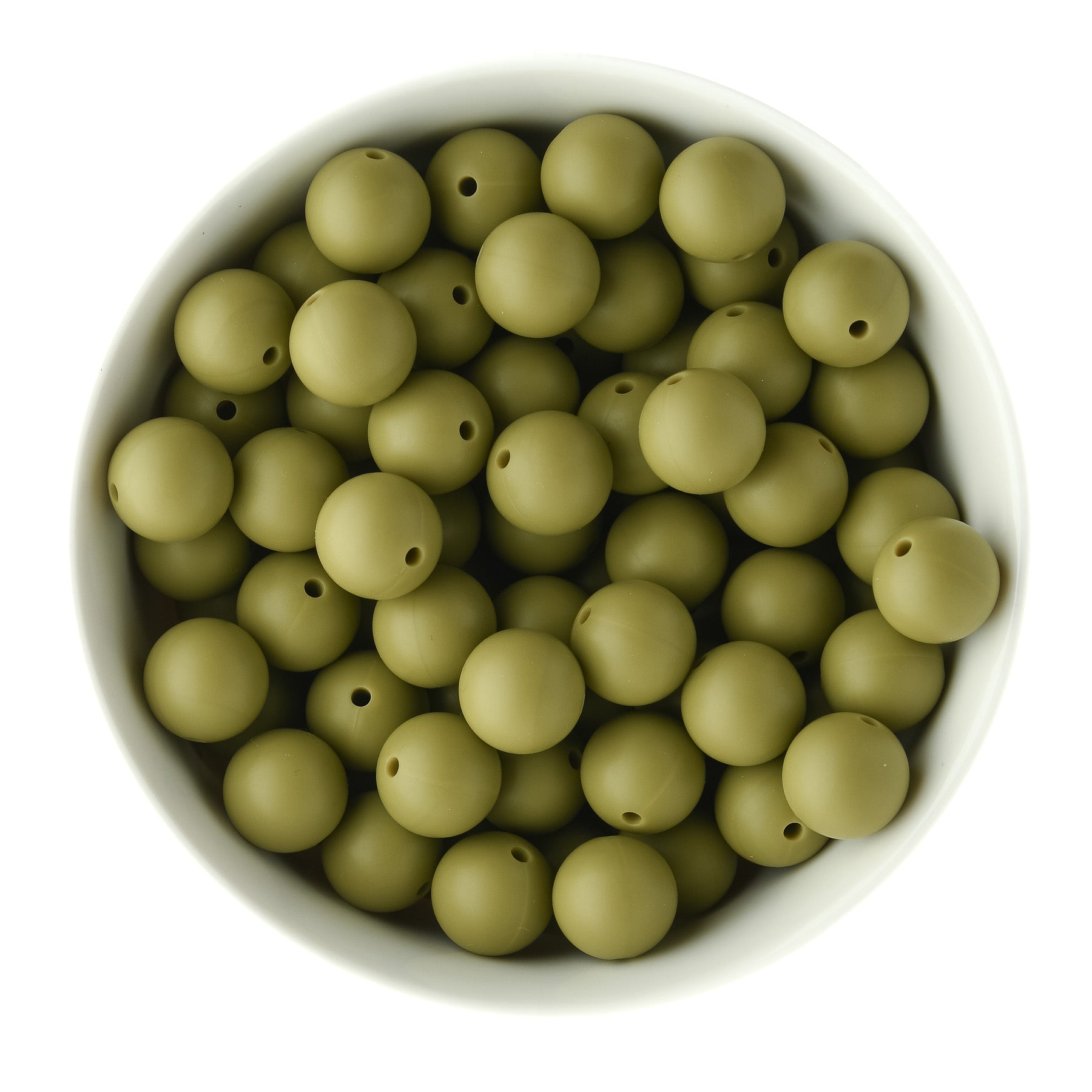 15mm Round Dried Thyme Fall Limited Edition Silicone Round Beads