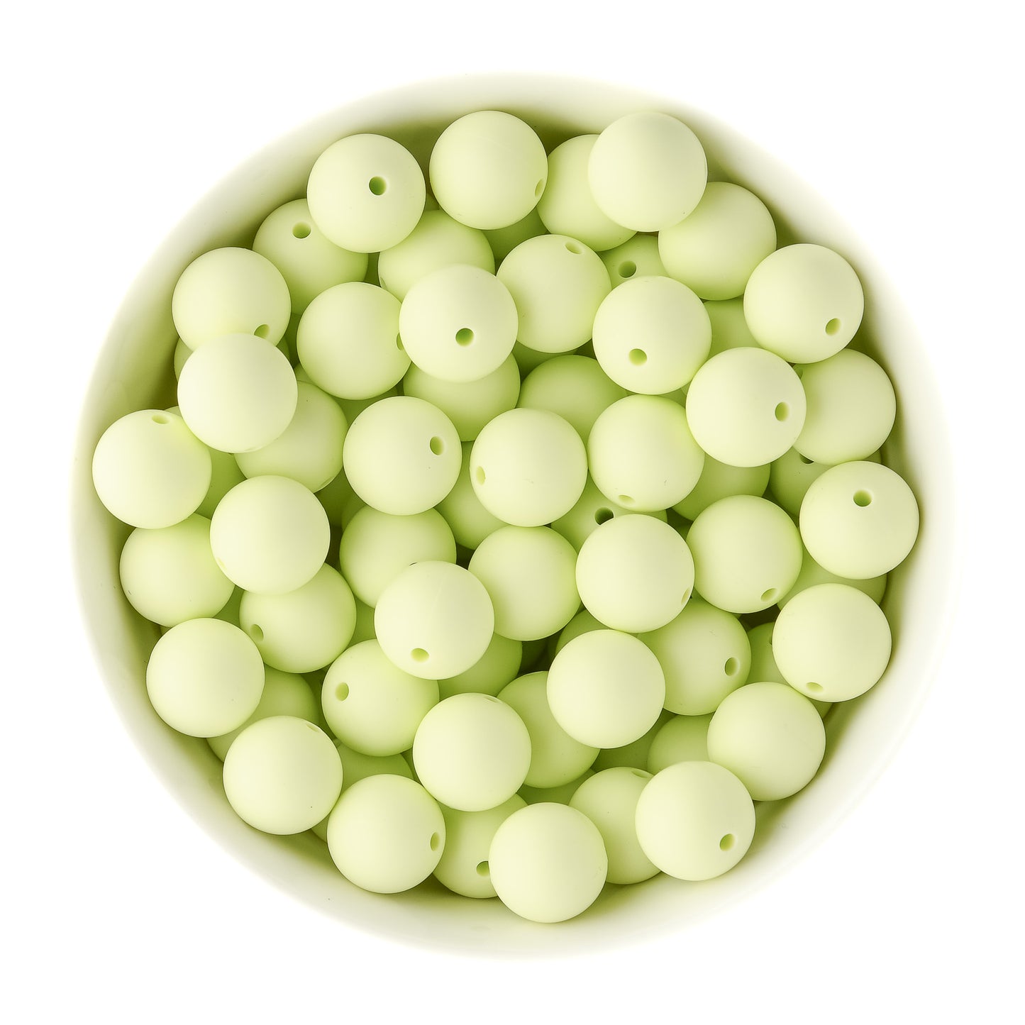 Spring Limited Edition 15mm Limeade Round Silicone Beads used for silicone crafting