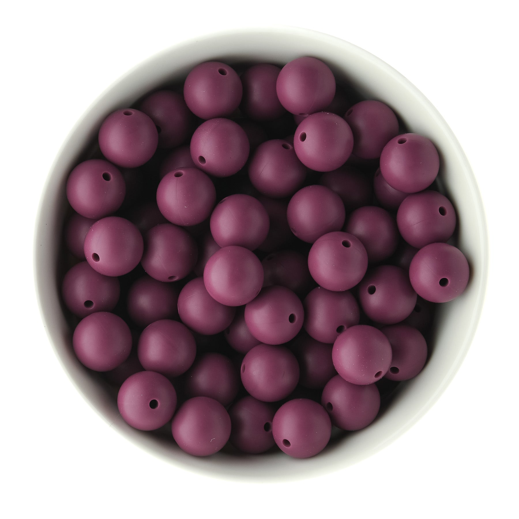 15mm Round Mulled Berry Fall Limited Edition Silicone Round Beads