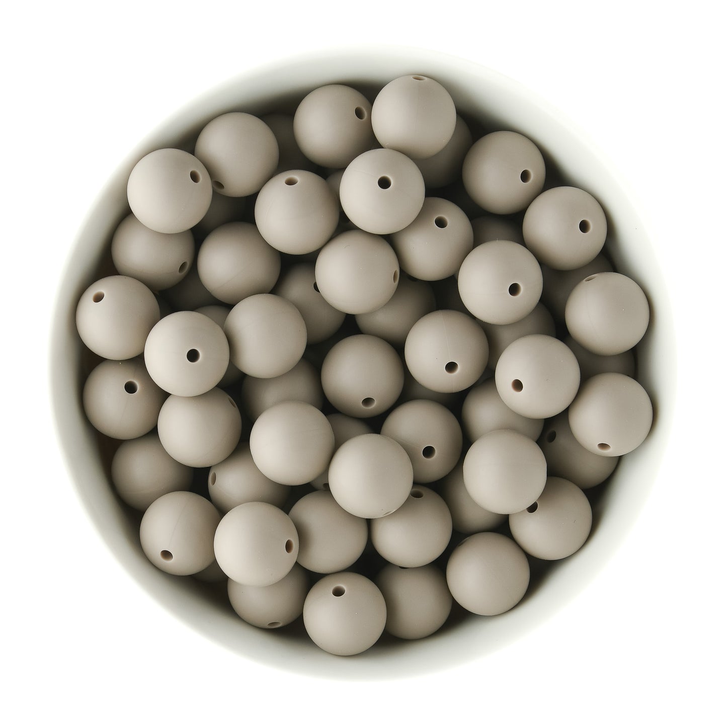 Winter Limited Edition 15mm Silver Birch Silicone Round Beads