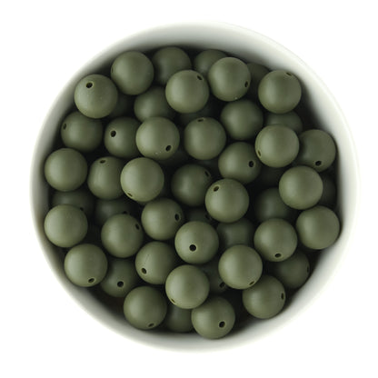 Winter Round Silicone Beads