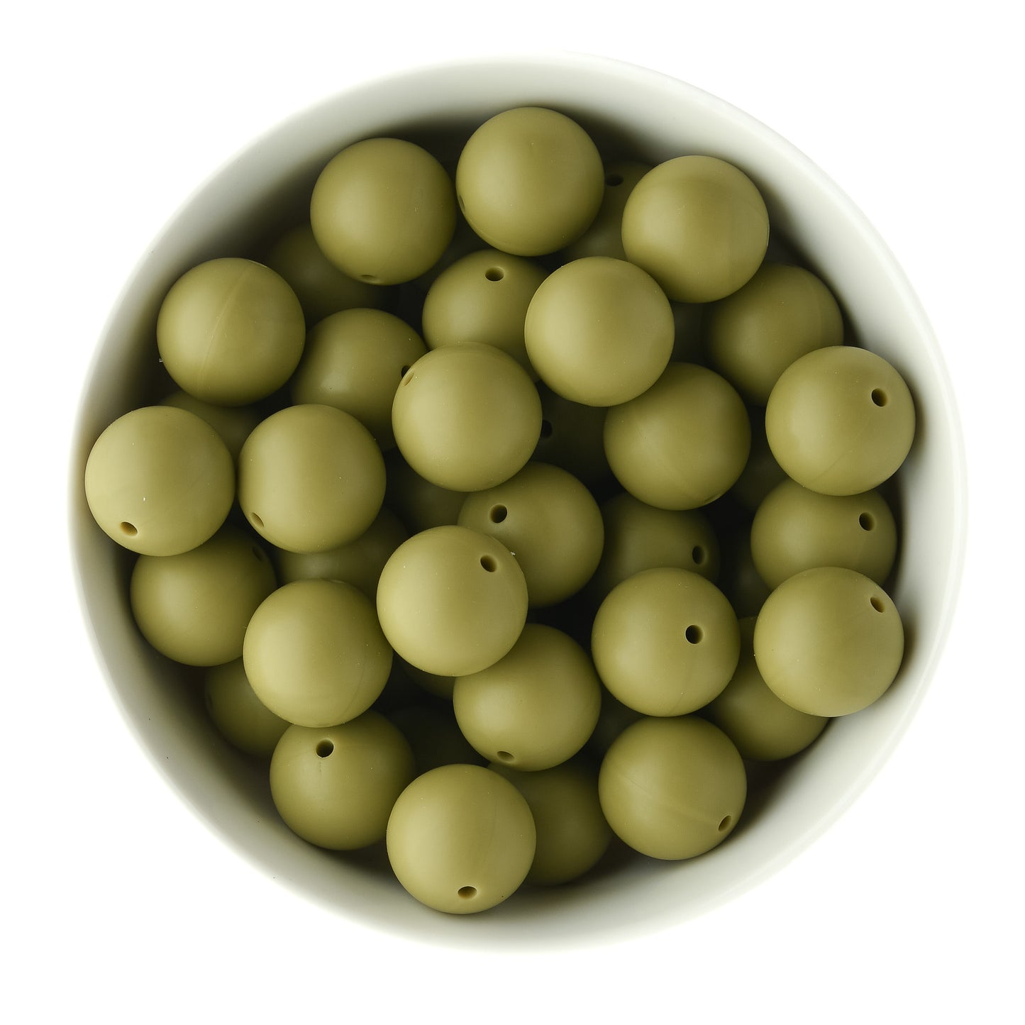 19mm Round Dried Thyme Fall Limited Edition Silicone Round Beads