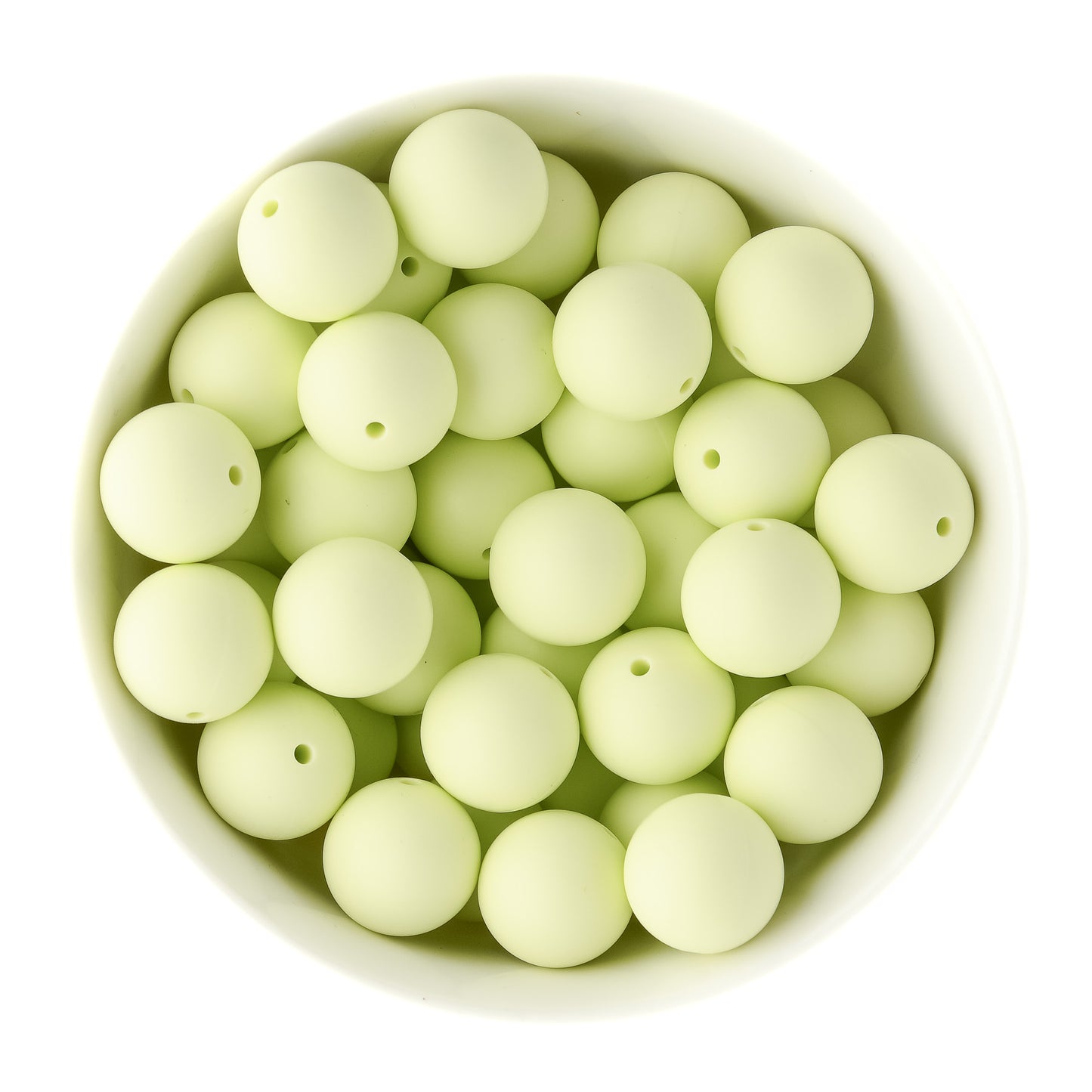 Spring Limited Edition 19mm Limeade Round Silicone Beads used for silicone crafting