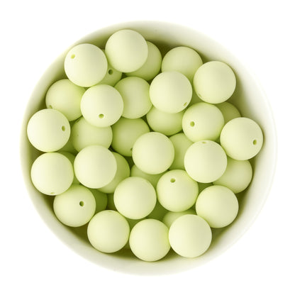Spring Limited Edition 19mm Limeade Round Silicone Beads used for silicone crafting