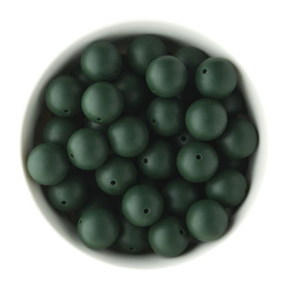 Silicone Beads - Round 19mm Deep Spruce - Cara & Co