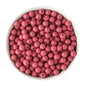 Silicone Beads - Round 9mm Cranberry Kiss - Cara & Co