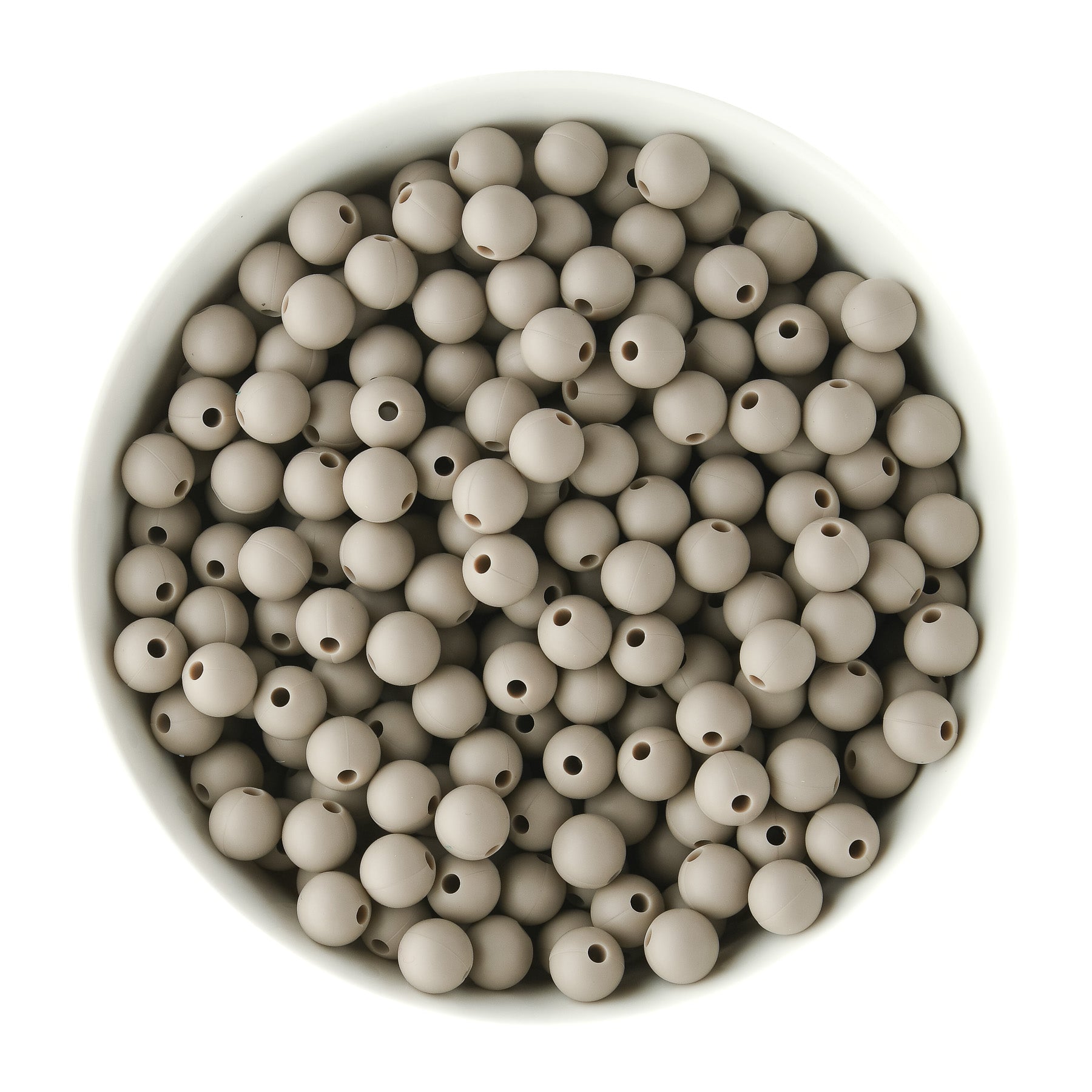 Winter Limited Edition 9mm Silver Birch Silicone Round Beads
