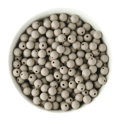 Winter Limited Edition 9mm Silver Birch Silicone Round Beads