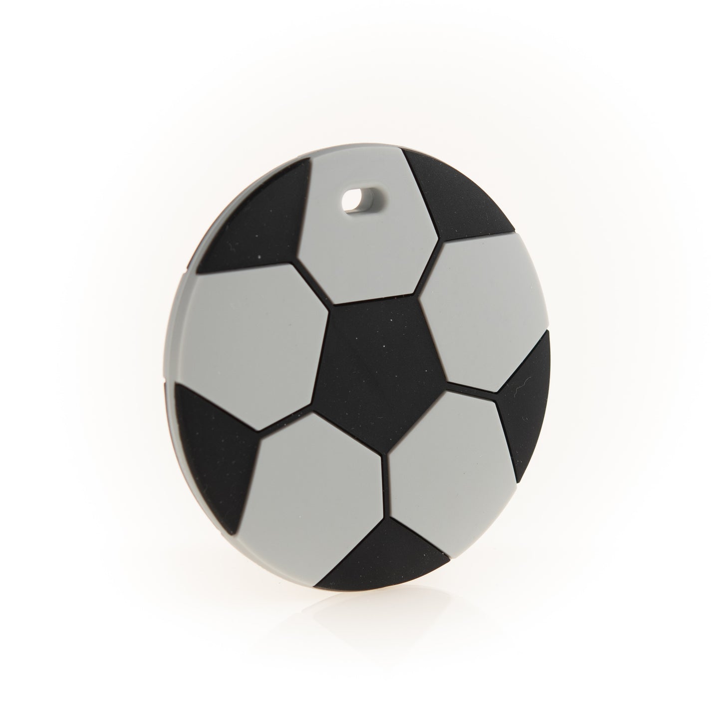 Silicone Teethers and Pendants Soccer Balls Glacier Grey from Cara & Co Craft Supply