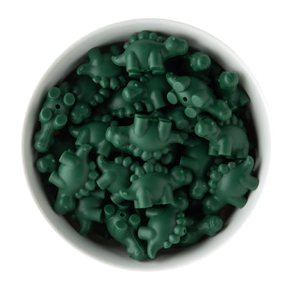 3D Stegosaurus Silicone Focal Beads