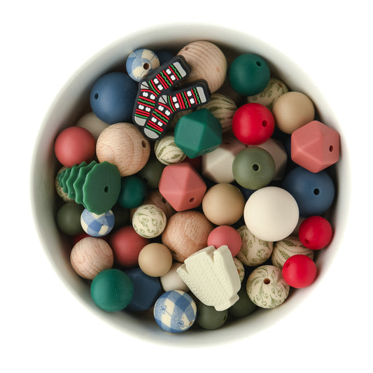 Cozy Winter Theme Silicone Bead Packs
