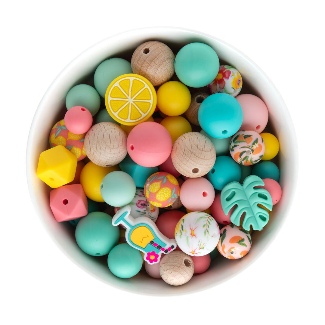 Silicone Bead Packs Summer Sangria Themed Silicone from Cara & Co Craft Supply